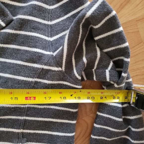 LOFT Ann Taylor Striped Snap Button Jacket Blazer - Picture 14 of 16